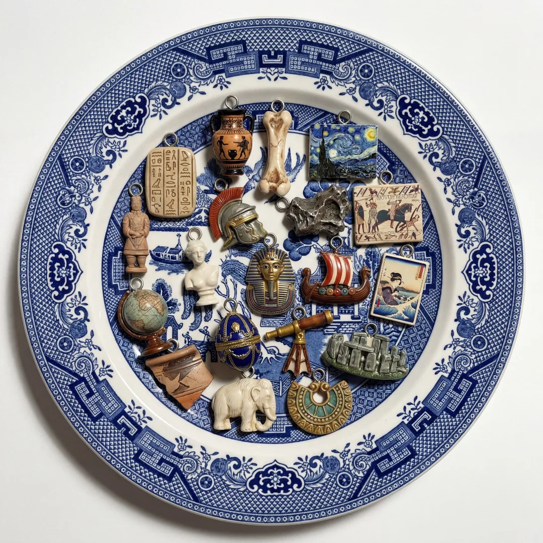 Mini pingente com motivos hist - Jewelry Making History avaliação e preço