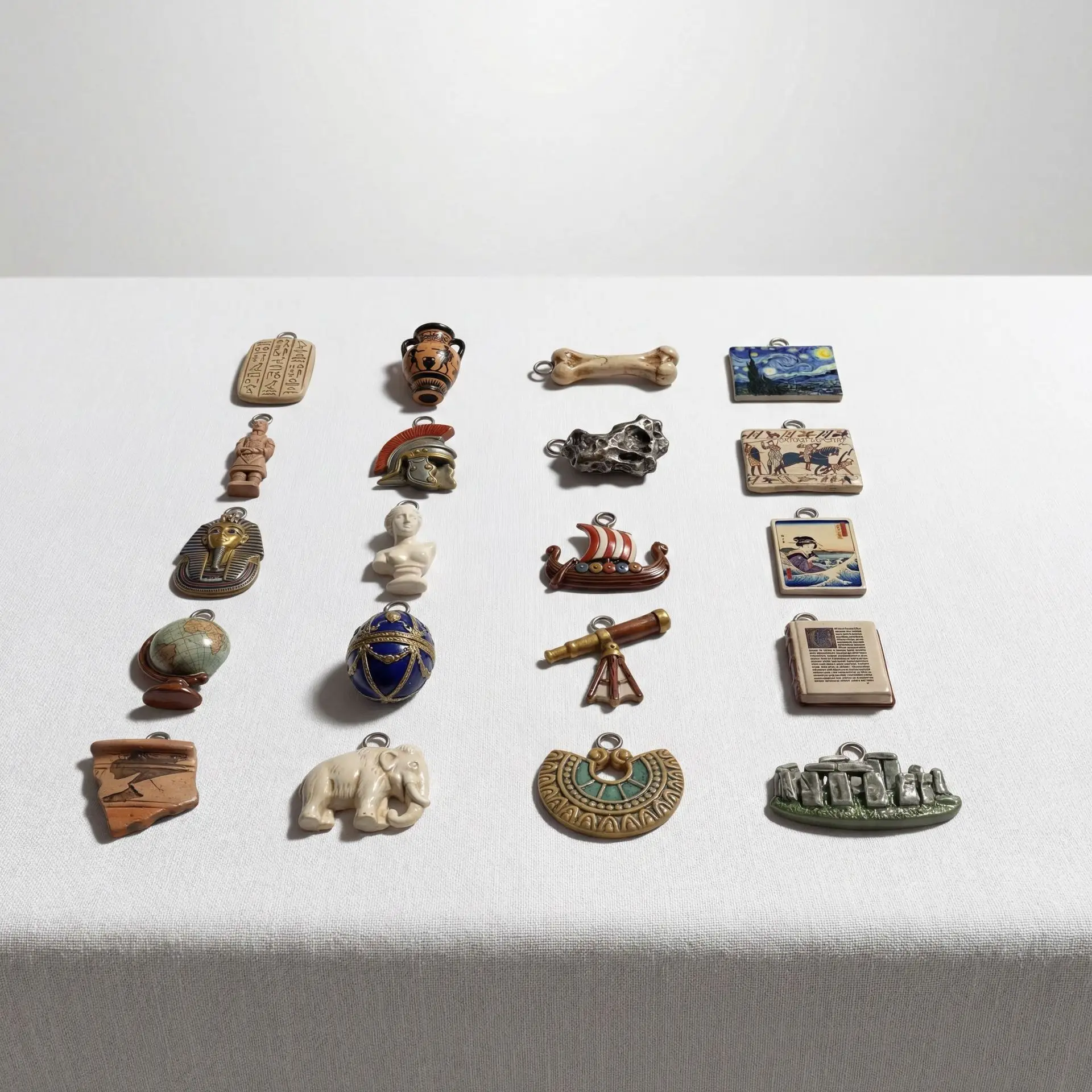 Mini pingente com motivos hist - Jewelry Making History avaliação e preço