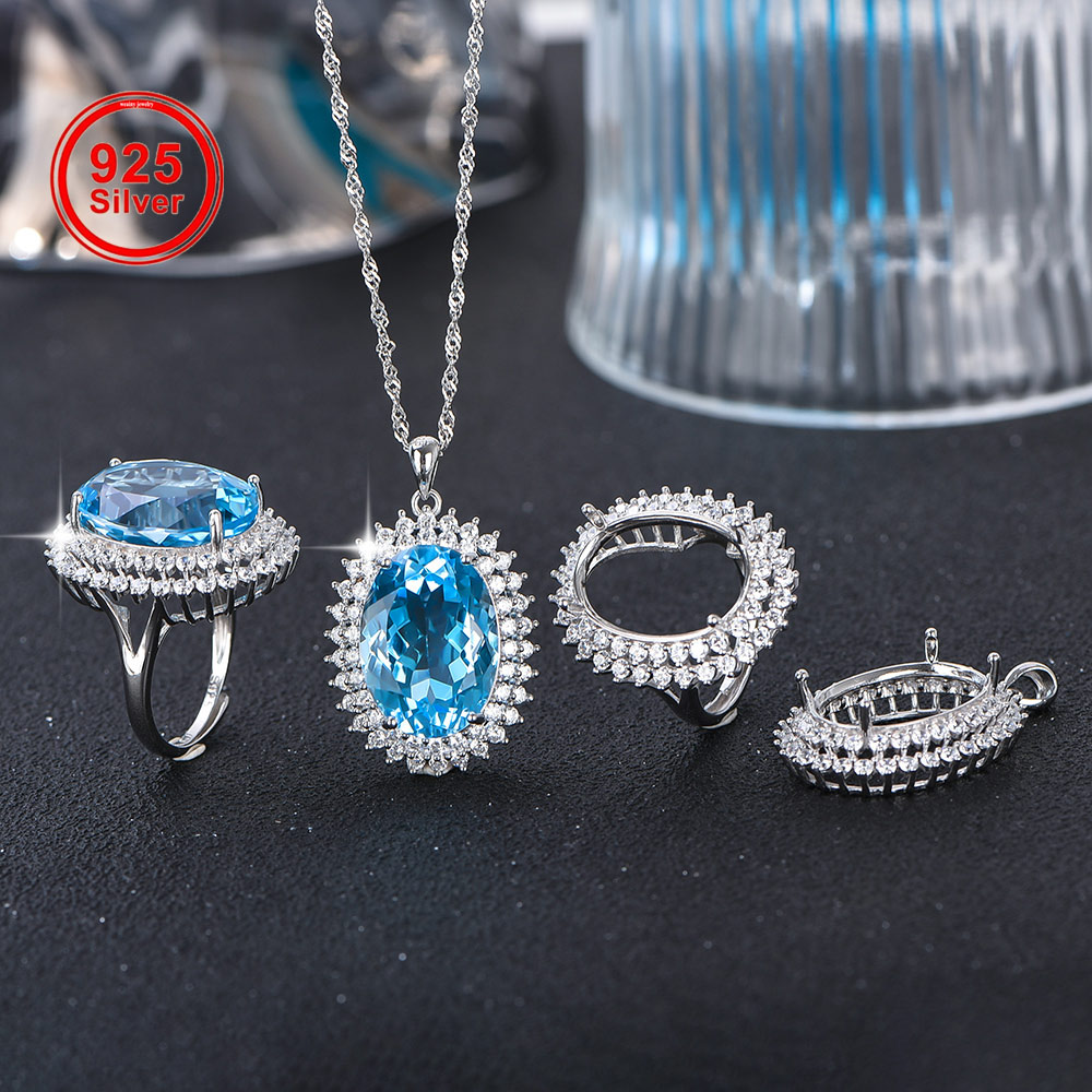 13x18mm s925 anel de prata est - Jewelry Making Gemstones avaliação e preço