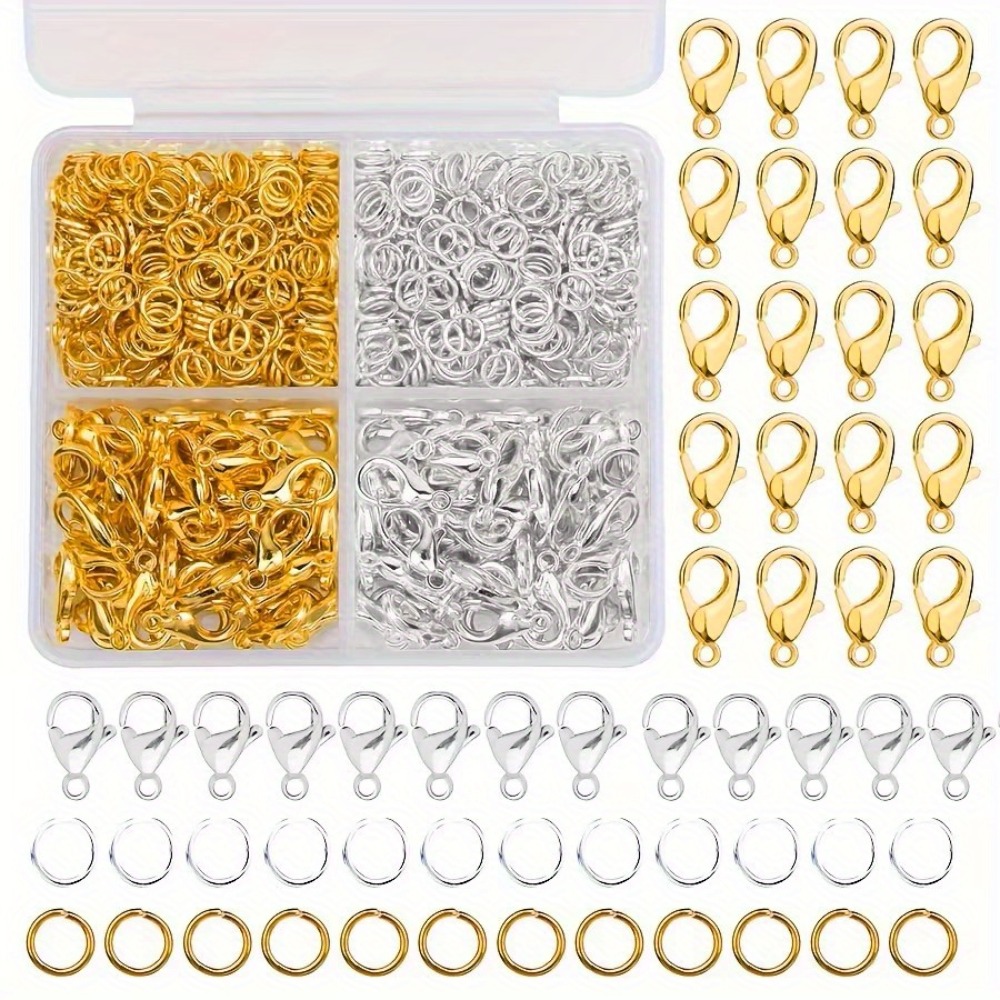 350/500 peças: conjunto combin - Lobster Clasp Silver avaliação e preço