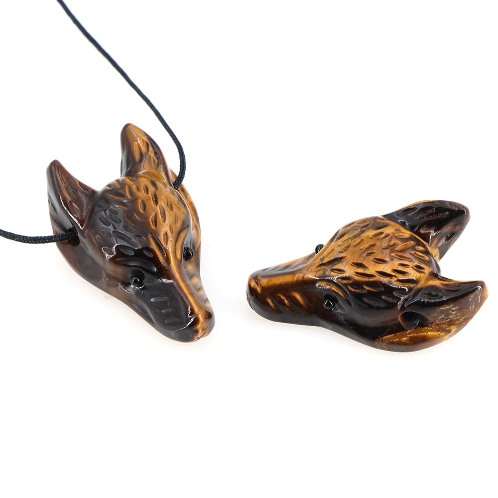 40mm cabeça de lobo pingente d - Jewelry Making Gemstones avaliação e preço