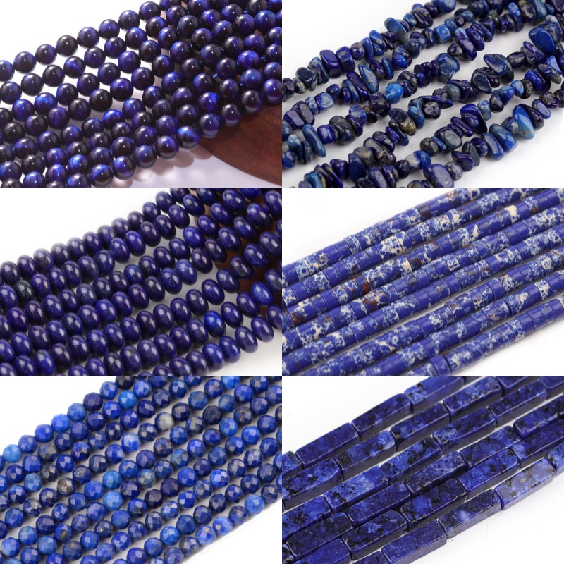 Dc lapis lazuli grânulos de pe - Jewelry Making Dc avaliação e preço