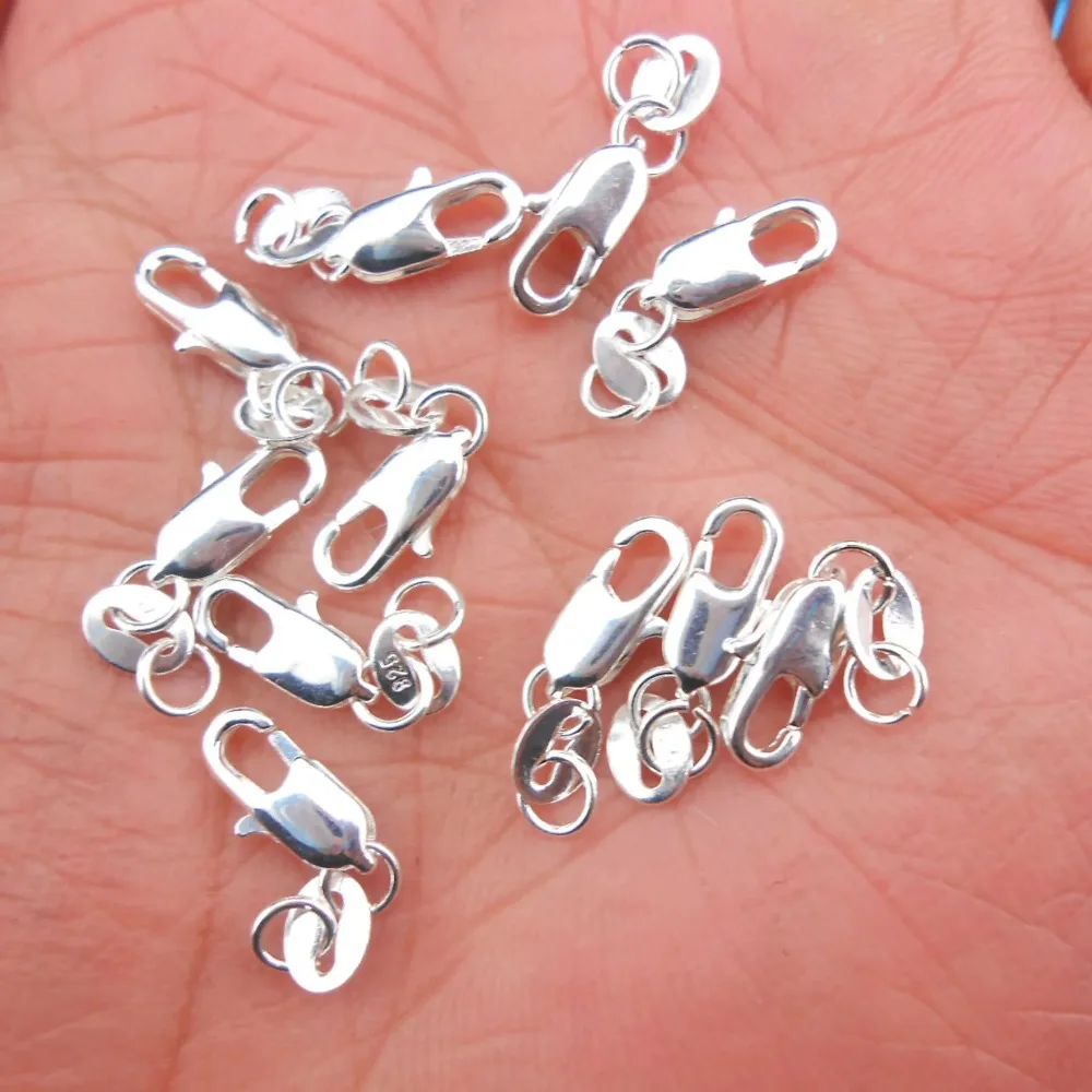 20 peças de fechos de lagosta  - Lobster Clasp Silver avaliação e preço