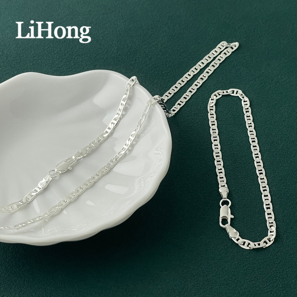 Conjunto de Colar e Pulseira M - Lobster Clasp Silver avaliação e preço